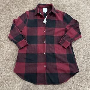 BB Dakota Black And Red Flannel Jacket Women’s Large